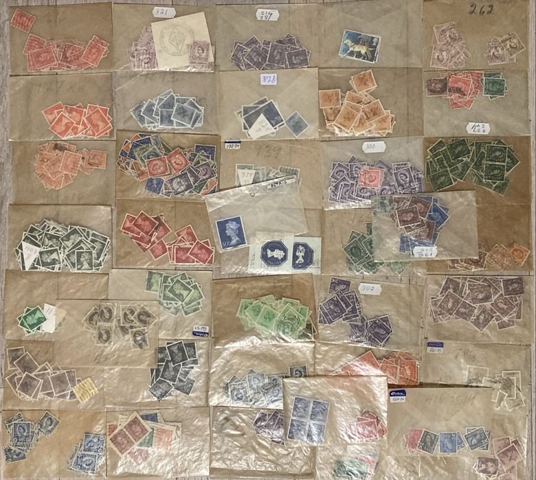 Stare znaczki pocztowe Anglia - ogromna ilosc