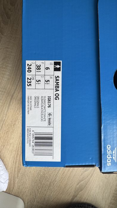 Adidas Samba OG – nowe, oryginalne, rozmiar 38