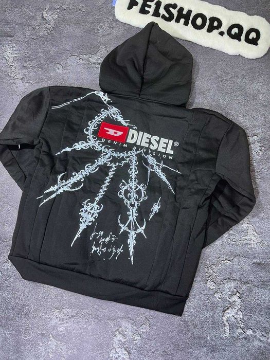 Зіп-худі Diesel Кофта худі Худи толстовка дізель дизель зіпка