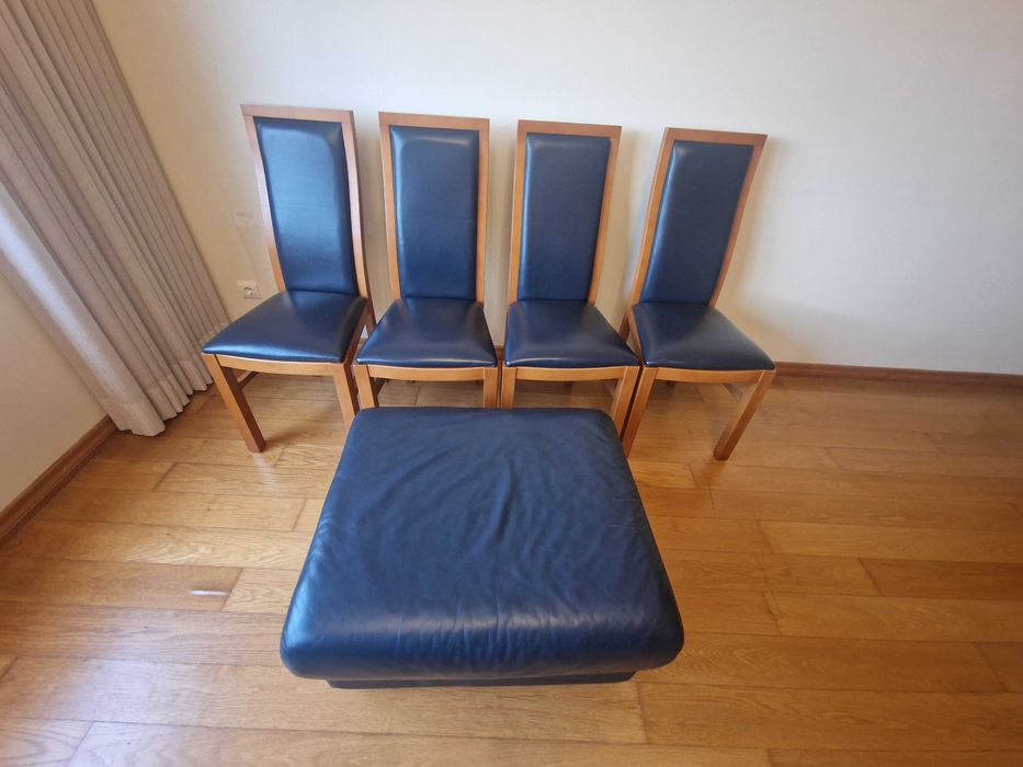 Cadeiras Cerejeira / Pele