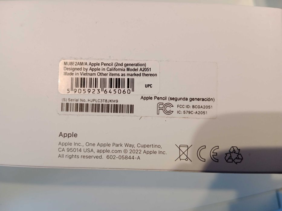 Rysik Apple Pencil oryginalny USB 2 generacja
