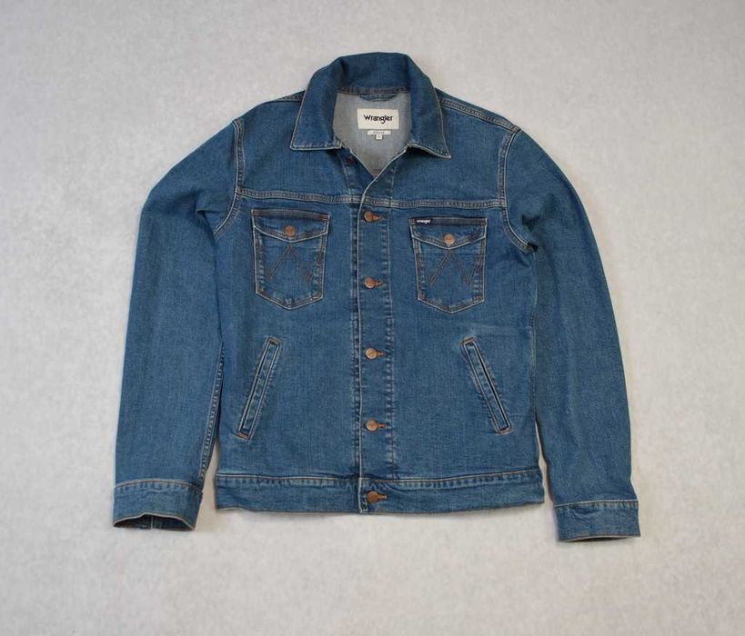 Wrangler Kurtka Jeansowa Kurtka Dżinsowa Męska Katana Elastyczna rozmiar L