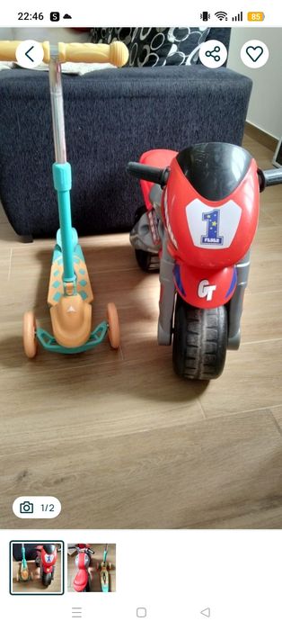 Vendo uma moto,e uma trotineta,20€ cada
