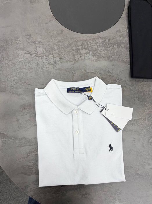 Поло Polo Ralph Lauren біле чоловіче поло поло ральф лаурен біле