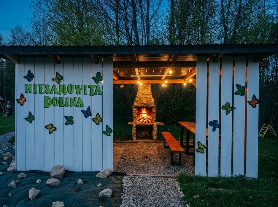Domek Domki Jacuzzi Sauna Kocioł SPA  Beczka Alpaki Konie
