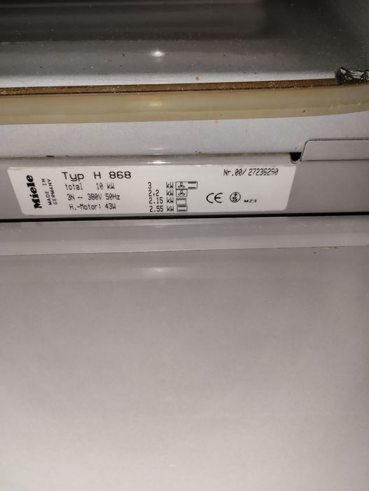 Forno Miéle trifásico modelo de Luxe h 868