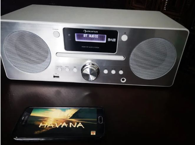 Проигрыватель Активная колонка Auna Harvard .30 Вт.USB ,BT.Звук супер