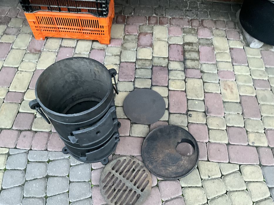 Чугунна буржуйка армійська 57