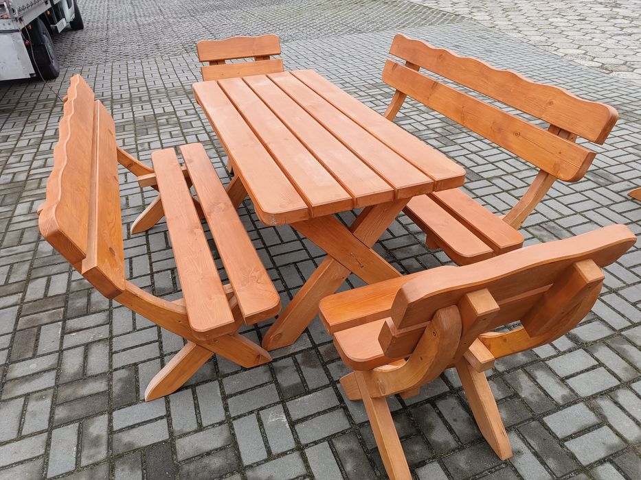 Meble ogrodowe , drewniane meble na taras. Producent