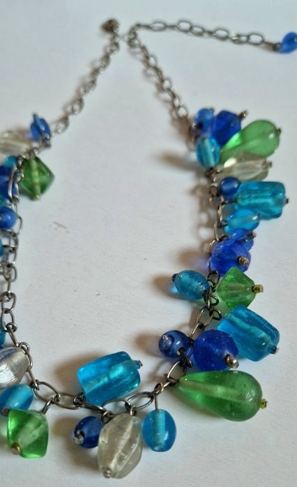Naszyjnik z kolorowego szkła w stylu Murano