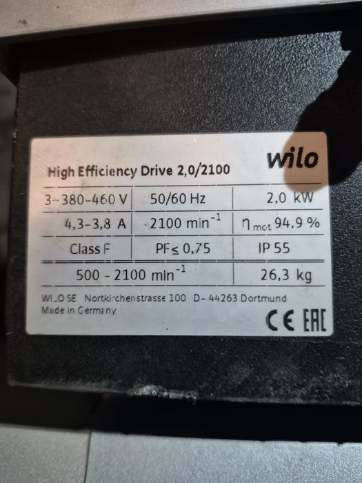 Pompa  Wilo High Efficiency  Drive 2.0/2100