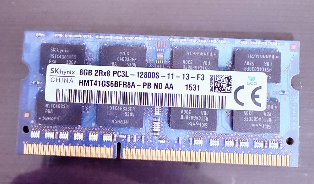 8GB DDR3L Hynix PC3L-12800S – szybka pamięć do laptopa
