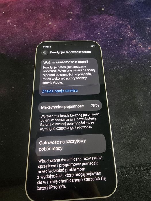 Iphone 12 128gb 78% kondycji