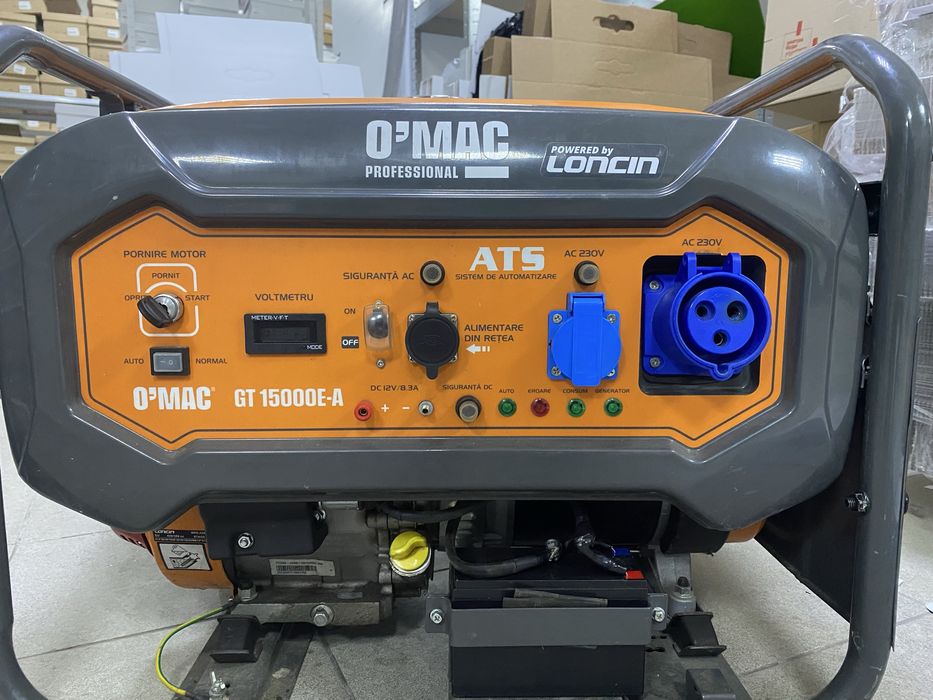 Продам генератор O.MAC 8 кВт. GT 15000E-A