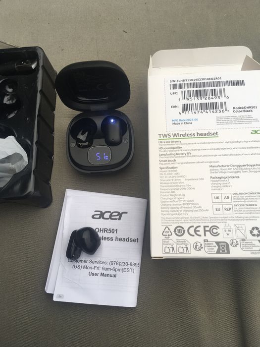 Наушники TWS acer , bluetooth