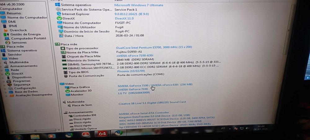 computador windows 7 usado multi consolas ou pesquisa retro
