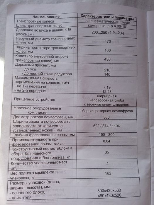 Мотоблок " Кентавр"