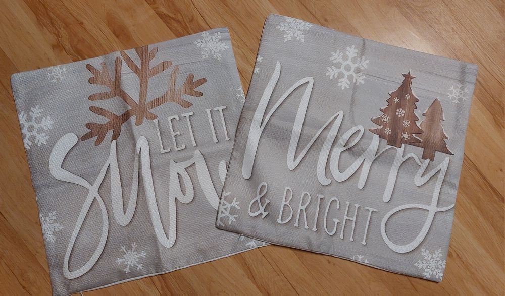 Świąteczne poszewki na poduszki