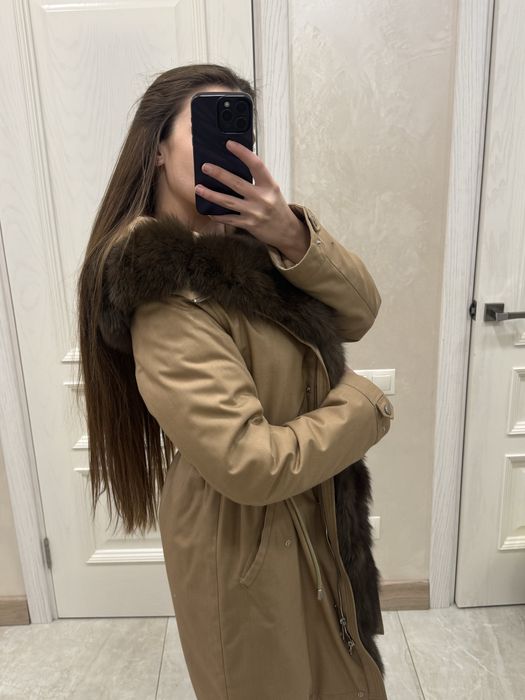 Зимня парка з натуральним хутром