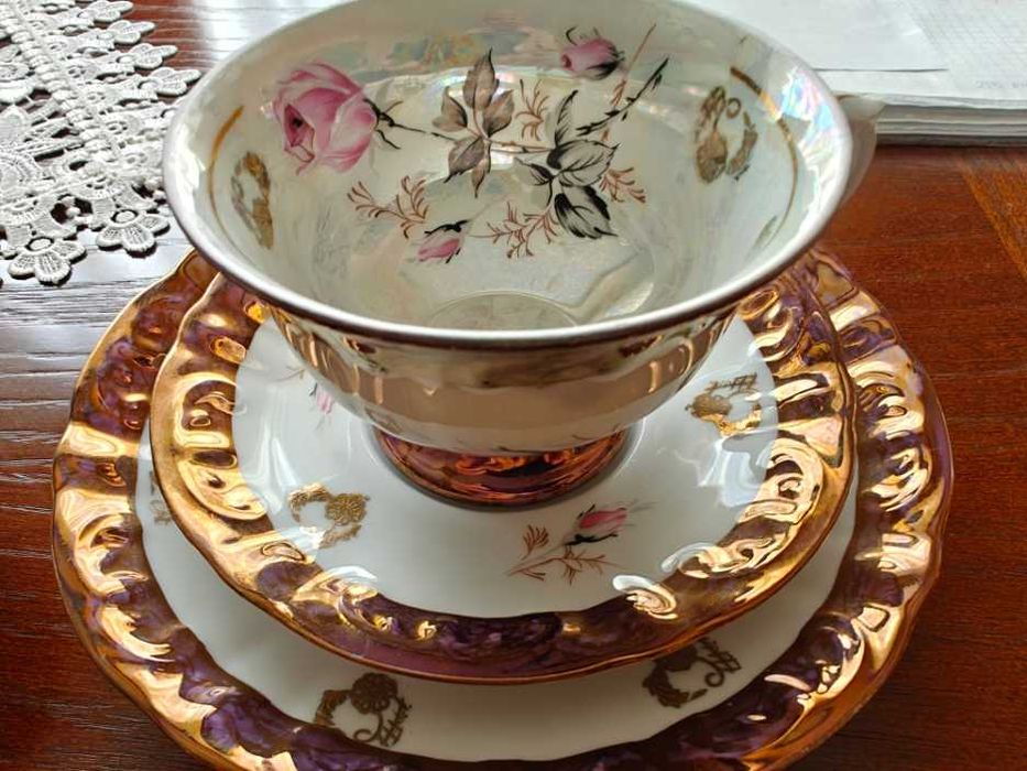zestaw kawowy z porcelany