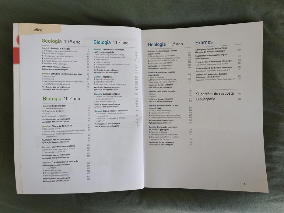 Preparação para o exame nacional de Biologia e Geologia de 11° ano