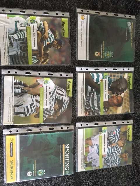 Lote Raro: 17 Programas de Jogos do Sporting CP – Para Colecionadores