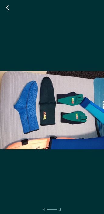 Material de mergulho.