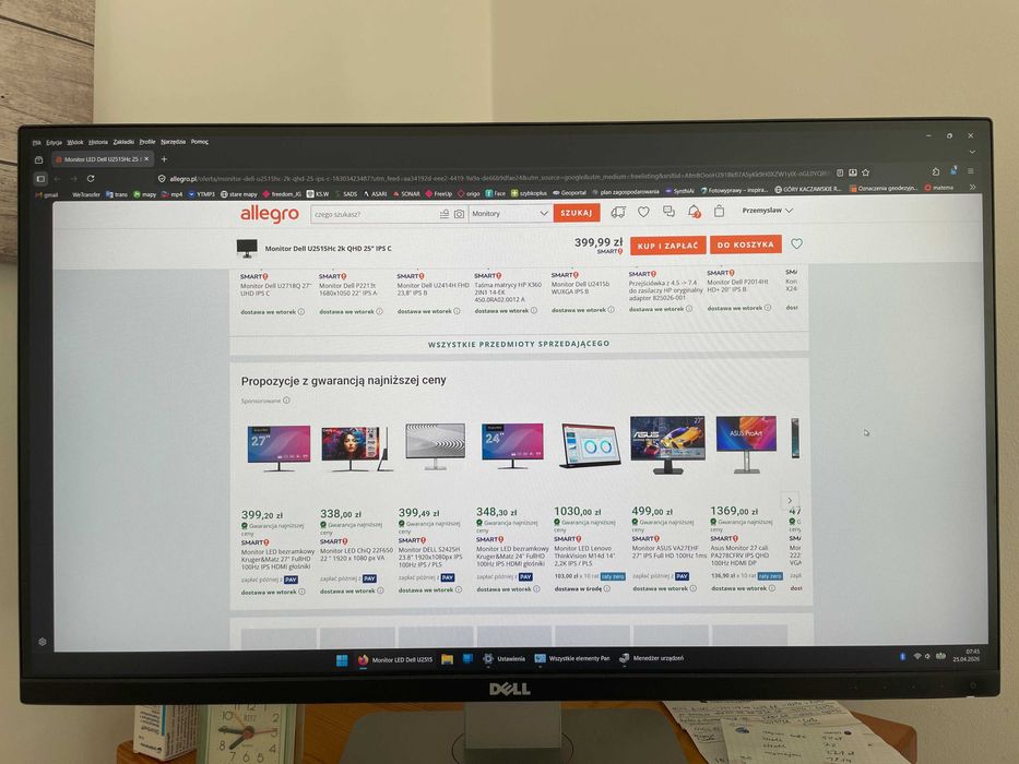 monitor dla fotografa  27'' DELL U2715H