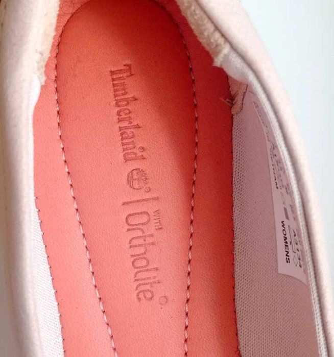 Nowe różowe skórzane baleriny Timberland r. 36