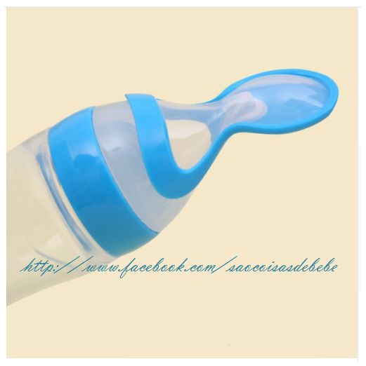 Reservatório com colher 90ml/Garrafa/Biberão Bebé