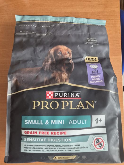 Karma dla psa purina proplan small and mini adult indyk bezzbożowa wysokobialkowa sensitive
