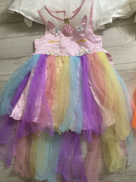 Речі на дівчинку 4-5років 110р пакетом, святкова сукня, апельсин