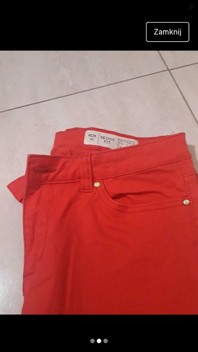Spodnie czerwone 40 esmara