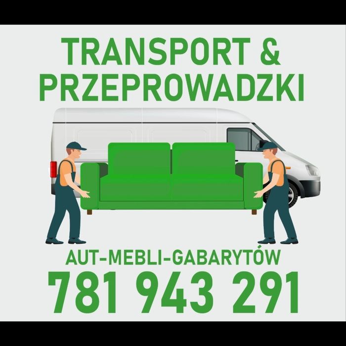 Przeprowadzki Transport ogólny meble aut  gabaryty