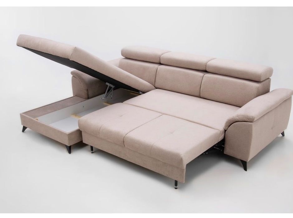 Narożnik Pablo New lewy regulowane zagłówki rozkładany