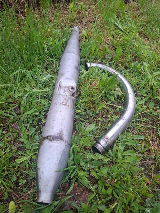 Tłumik z kolankiem DKW RT 125 stan oryginał