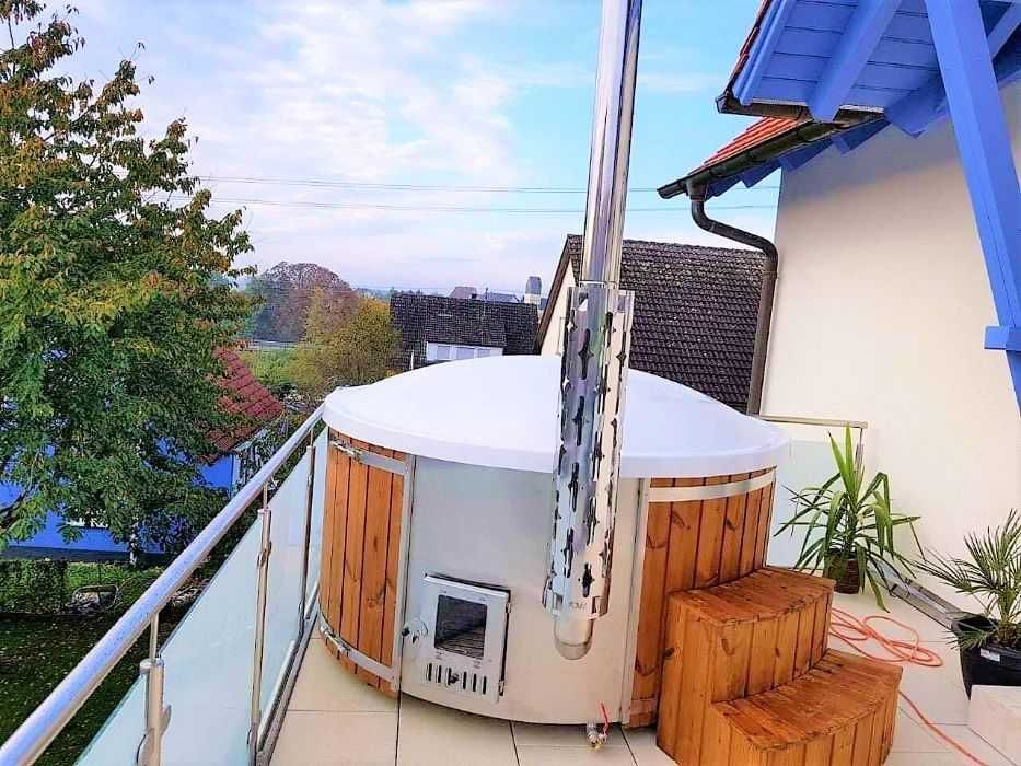 Nowa powystawowa balia ogrodowa z piecem zintegrowanym