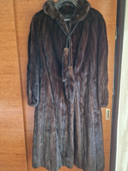 Casaco em  Vison comprido