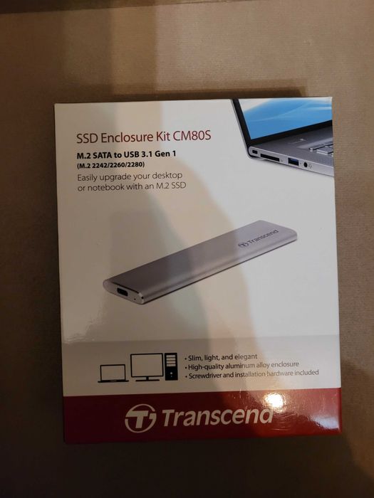 Зовнішня кишеня Transcend M.2 SSD Enclosure Kit (TS-CM80S)
