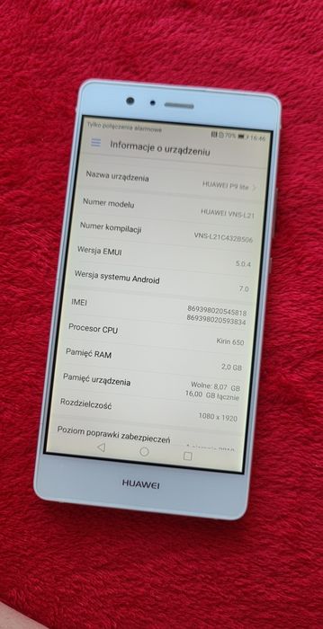 Huawei p9 lite sprawny niezniszczony