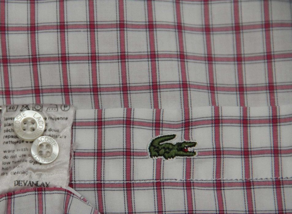 Lacoste рр xl 42 рубашка из хлопка yarmouth