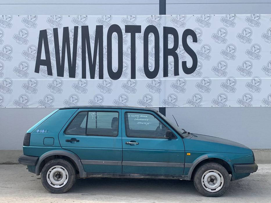 VOLKSWAGEN GOLF 2 1992 *SAMOCHÓD NA CZĘŚCI* 4576 MASKA, LAMPA, DRZWI, LUSTERKO, ZDERZAK, GRILL, BŁOTNIK, KLAPA, BELKA, DESKA, FOTELE, KANAPA, ĆWIARTKA KIEROWNICA, TARCZE, ZACISKI, ZAWIESZENIE, KOMPLETNY PRZÓD, KOMPLETNY TYŁ, LICZNIK, ZEGARY, PRAWE LEWE PR