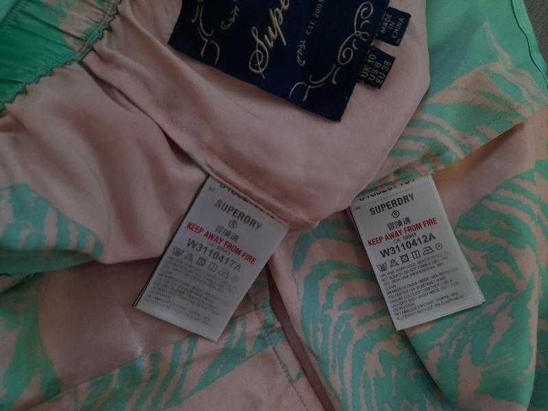 Атласна піжама Superdry з тигровим принтом розмір 10