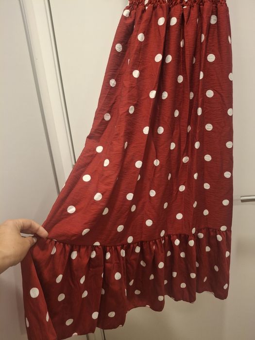 Vestido vermelho Bolinhas