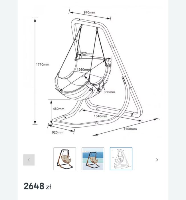 Sprzedam hustawkę ogrodową