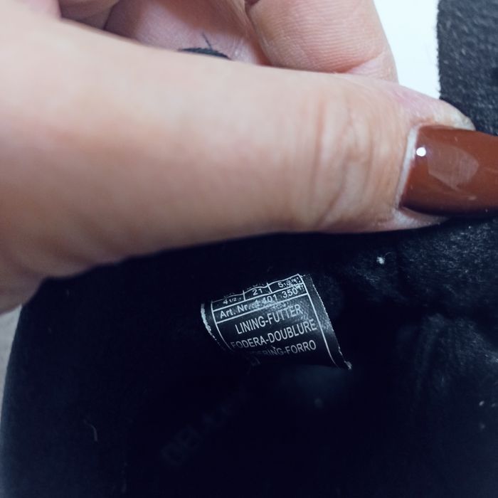 DEL- TEX Зимові термочобітки для хлопчика, 21 розмір, устілка 13.5 см