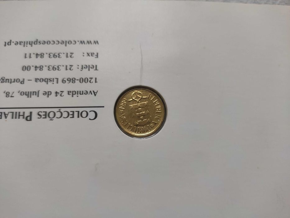 Última moeda do escudo 1$ 1989