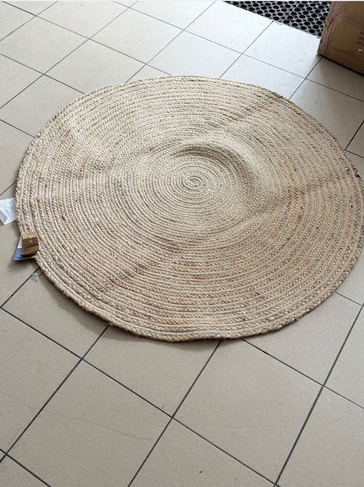 Namaste Fair Trade dywan jutowy okrągły 120cm