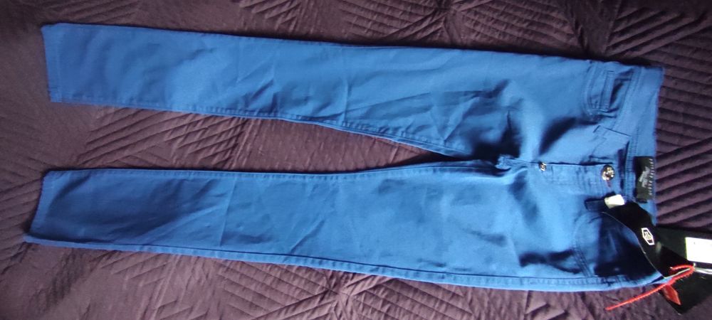 Niebieskie atramentowe spodnie  dark blue Philipp  Plein