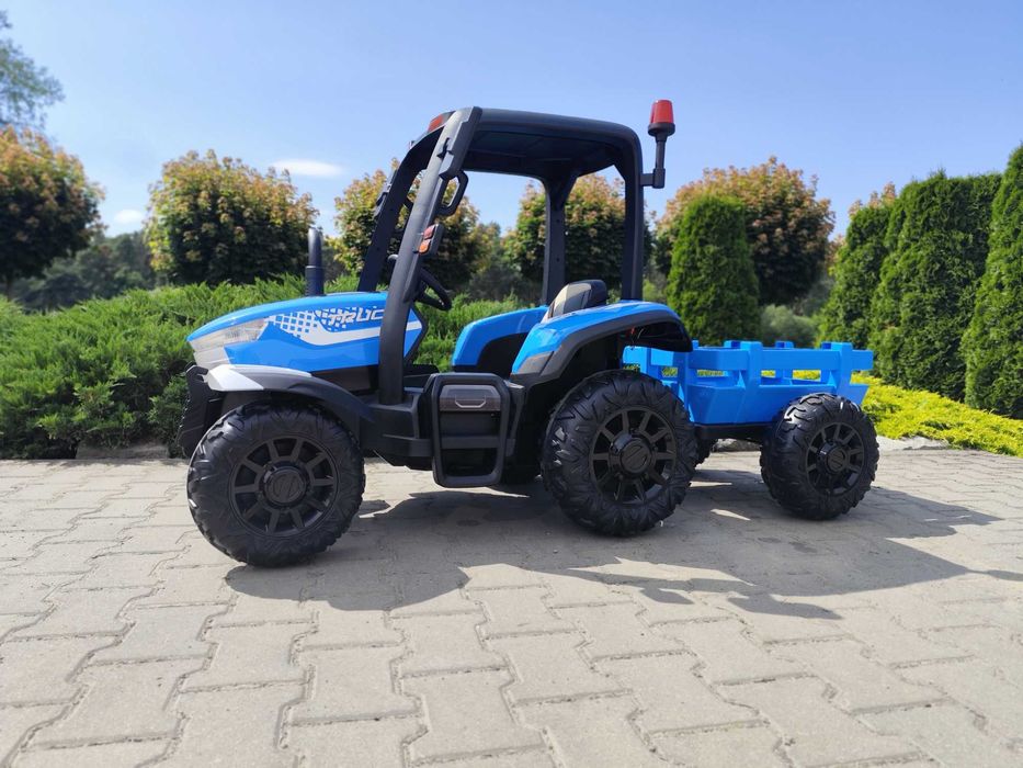 Duży Traktor Na Akumulator z Przyczepką - 24V - 400W - NOWE - PILOT